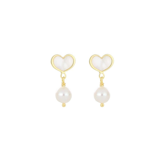 Maman Et Sophie COPPIA DI ORECCHINI ONDA BIANCA LOBO