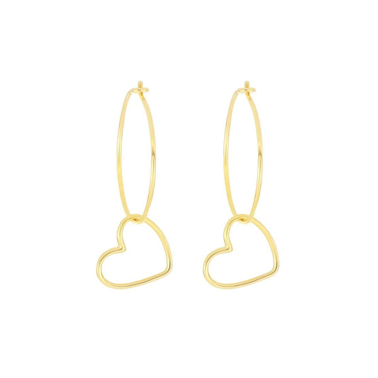 Maman Et Sophie COPPIA DI ORECCHINI CERCHIO 19MM YOU CUORE