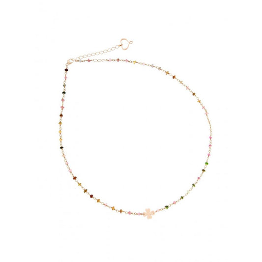 Maman Et Sophie ROSARIO TORMALINA MULTICOLOR E QUADRIFOGLIO