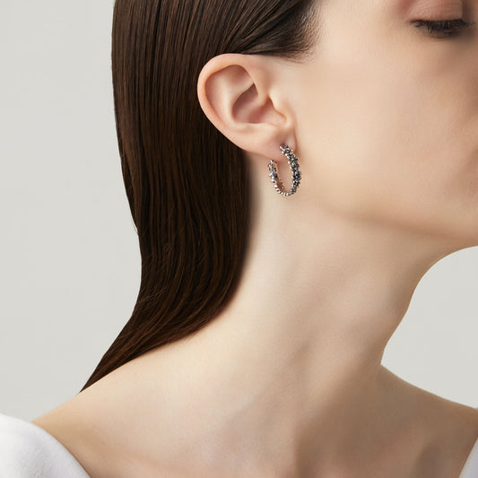 Giovanni Raspini Orecchini Cerchio Margherite Piccoli 10613