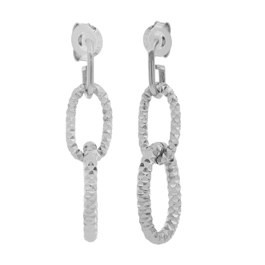 UNOAERRE orecchini in bronzo argentato 1898