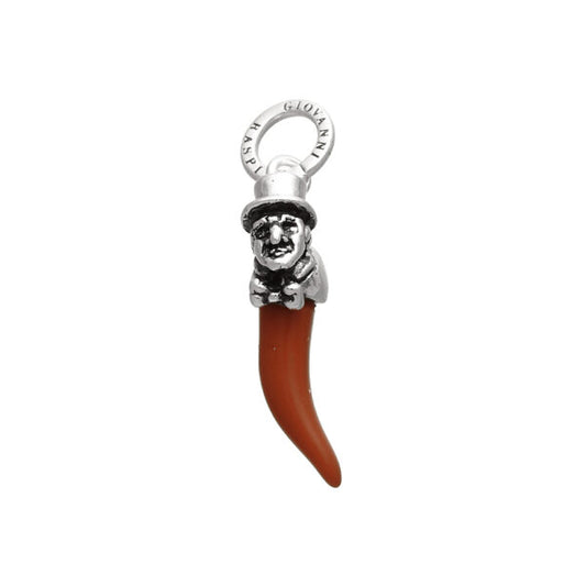 Giovanni Raspini Charm Cornetto Rosso Piccolo Gobbo 10998