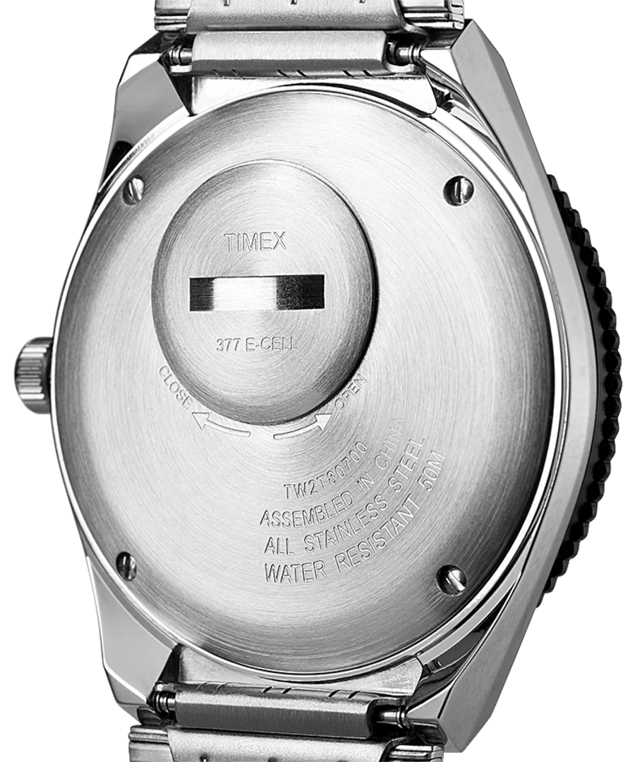 Q Timex Reissue 38mm Stainless Steel Bracelet Watch TW2U618007U