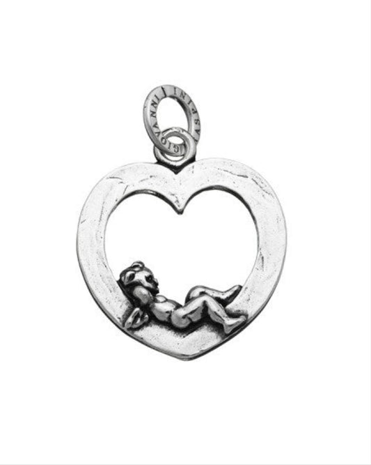 Gvanni Raspini Charm Cuore Aperto con Angelo 6098