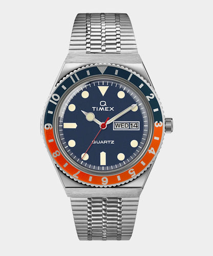 Q Timex Reissue 38mm Stainless Steel Bracelet Watch TW2U611007U